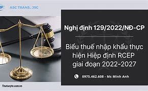 Biểu Thuế Rcep 2023