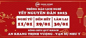 Thời Gian Nghỉ Tết Nguyên Đán Năm 2023